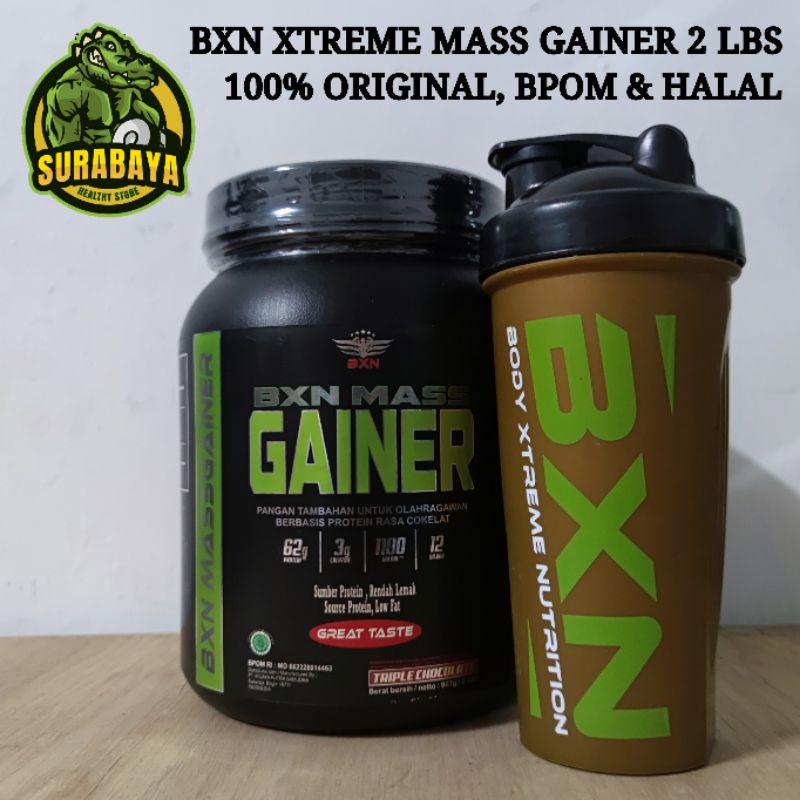 BXN XTREME MASS GAINER 2 LBS BPOM HALAL SUSU FITNESS PROTEIN WEIGHT GAINMASS ON GYM