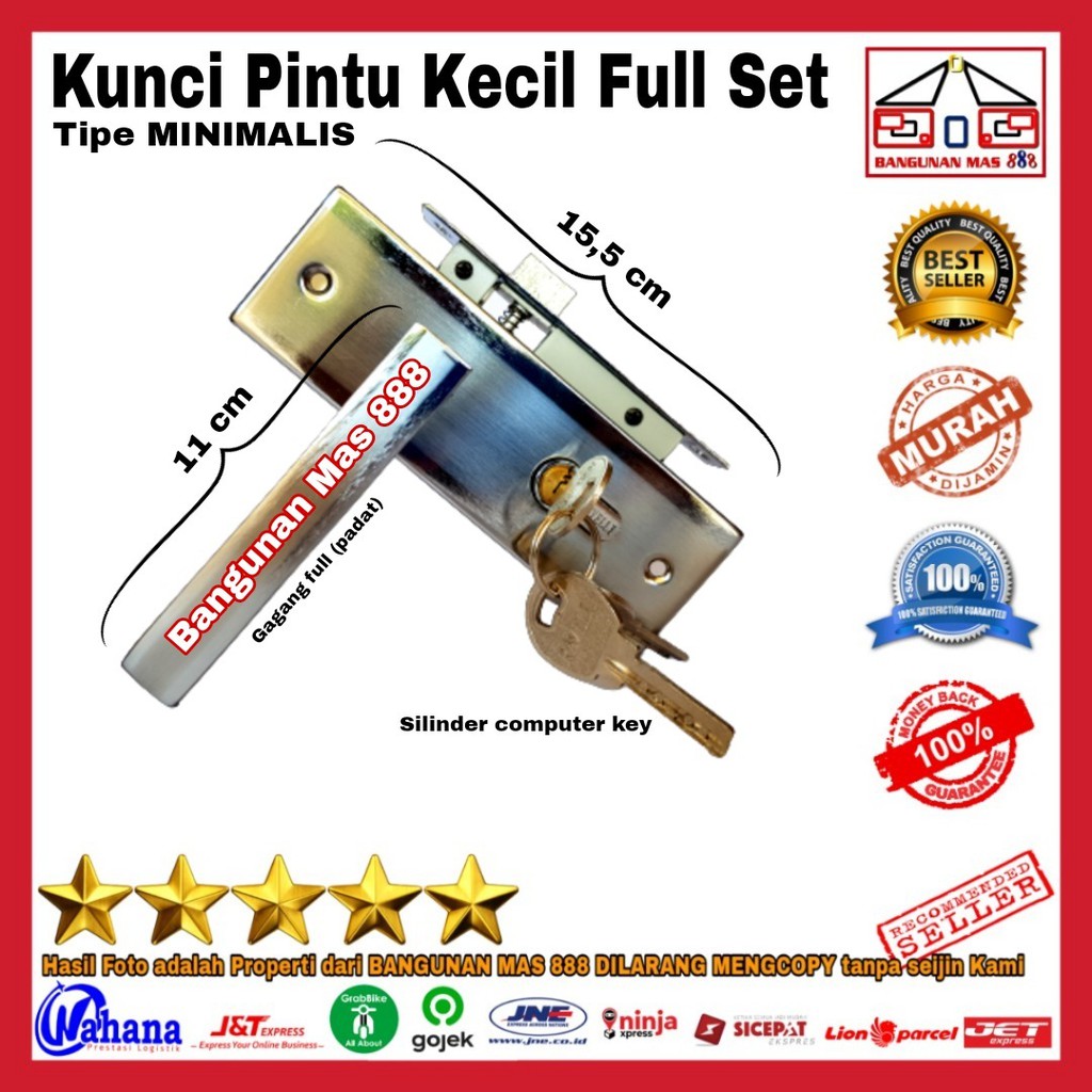 KUNCI PINTU KECIL tipe MINIMALIS TEBAL BAGUS - KUNCI PINTU RUMAH - KUNCI SET - KUNCI KAMAR