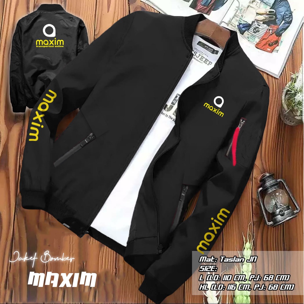 JAKET BOMBER DRIVER MAXIM / JAKET DRIVER ONLINE / JAKET MAXIM / JAKET PARASUT