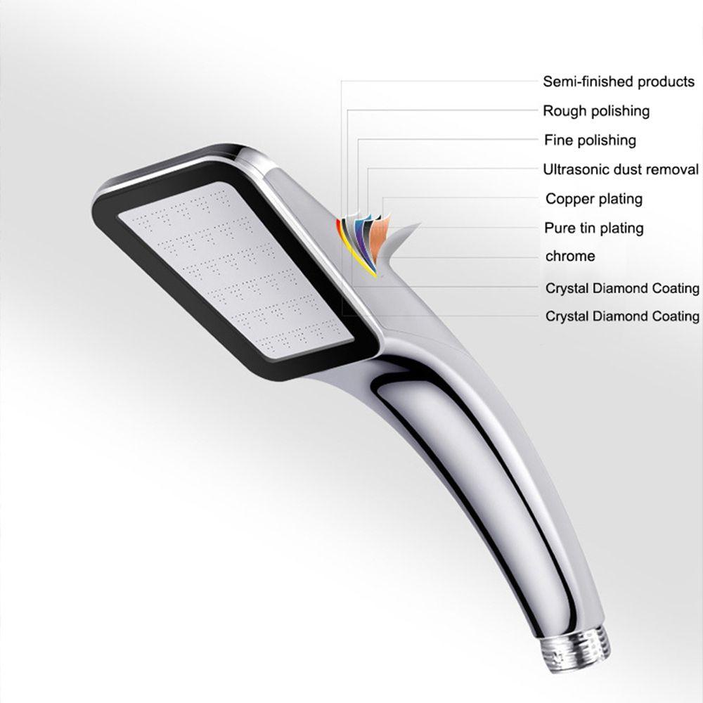 [Elegan] Kepala Shower Dengan ABS Chrome Single High Pressure Rainfall Toilet Handheld Bath Head