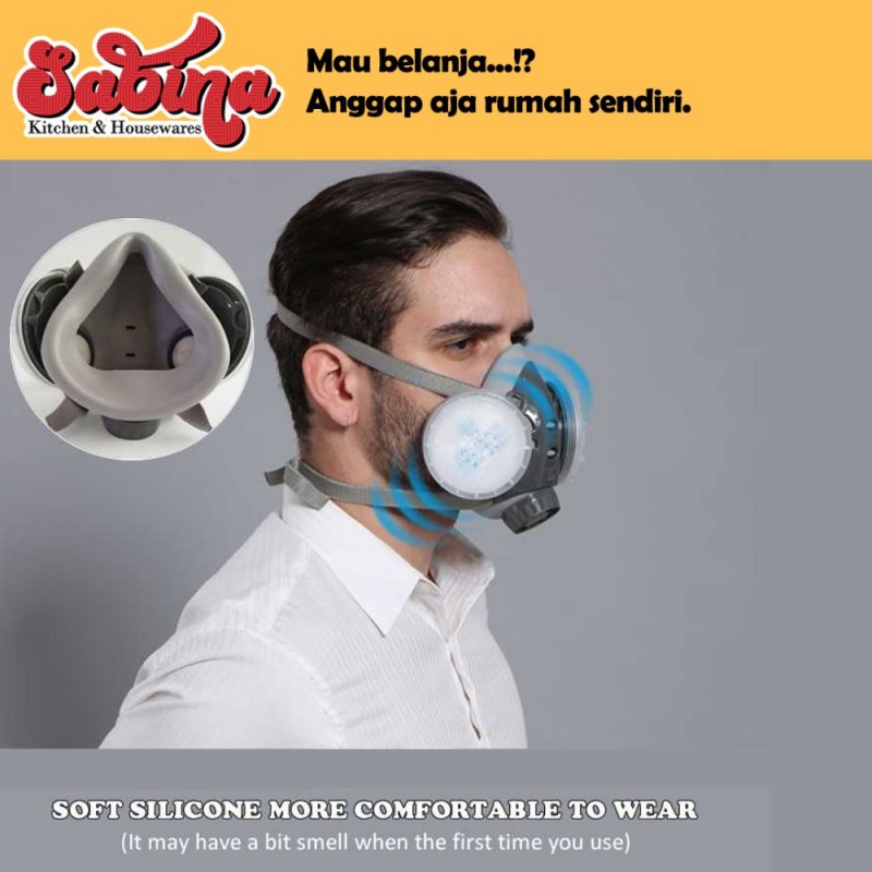 Masker Gas Respirator Anti-Dust Chemical Safety Safurance