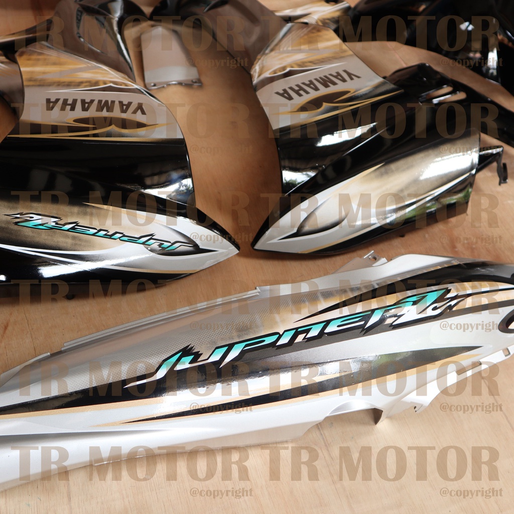 Cover Body Jupiter Z New Burhan 2008 Hitam Silver Full Set Halus Bodi Jupiter Z Burhan Body Jupiter Z New