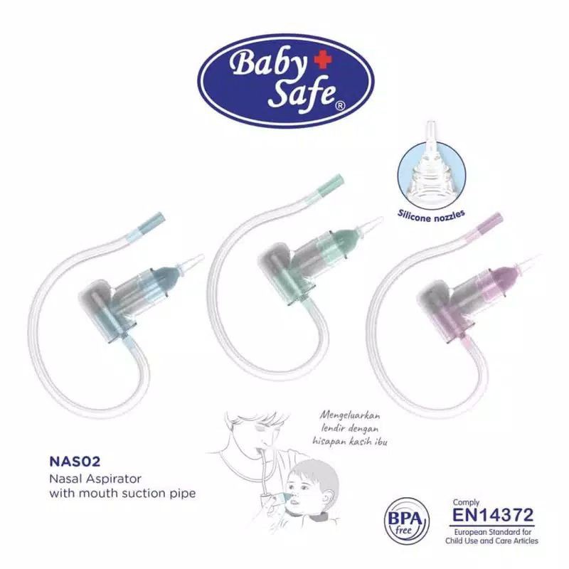 Babysafe Nasal Aspirator With Pipe NAS02 /Alat sedot Ingus