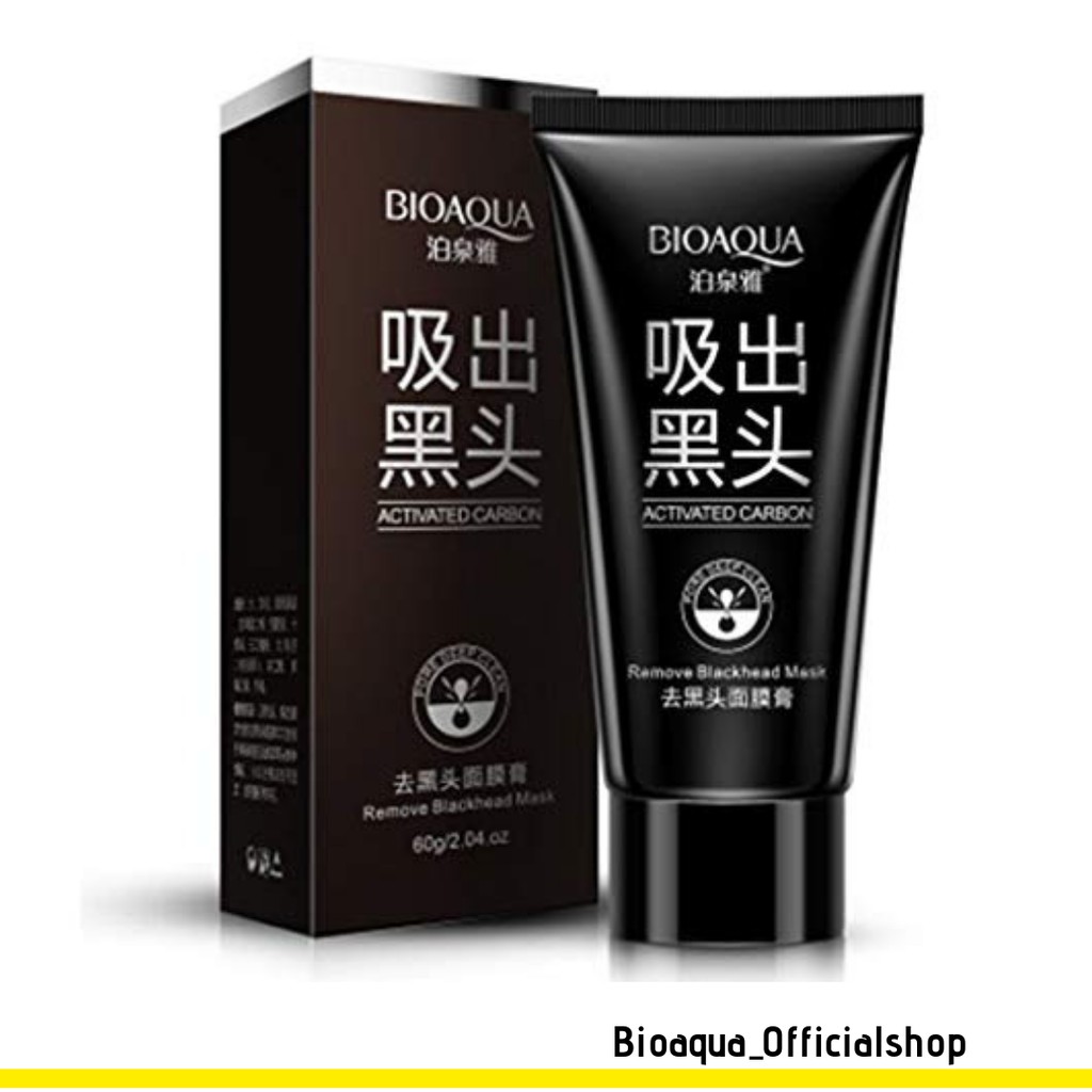 Masker Bioaqua Activated Carbon Remove Blackhead Penghilang Komedo Shopee Indonesia