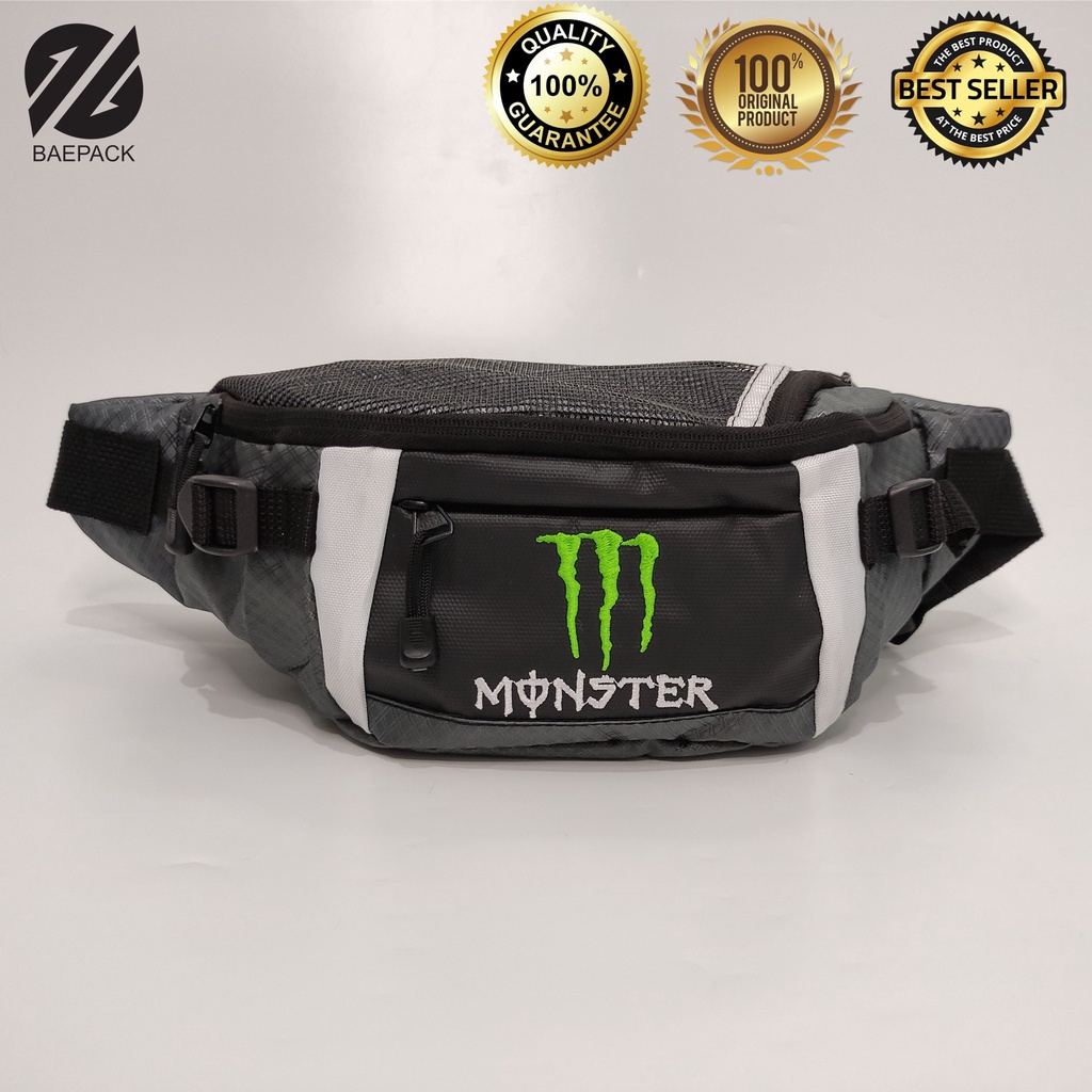 West Bag Tas Pinggang Monster Baepack / Weist bag cowok / Tas Pinggang Pria / Original Baepack