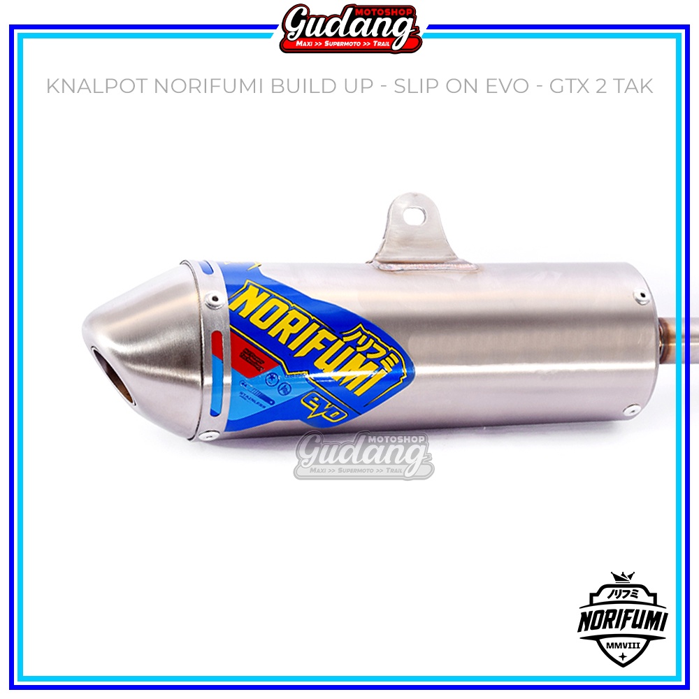 Knalpot Kenalpot Muffler Norifumi BUILD UP Slip On EVO GTX 2 TAK YZ 125 Slipon NR Stainless YZ125