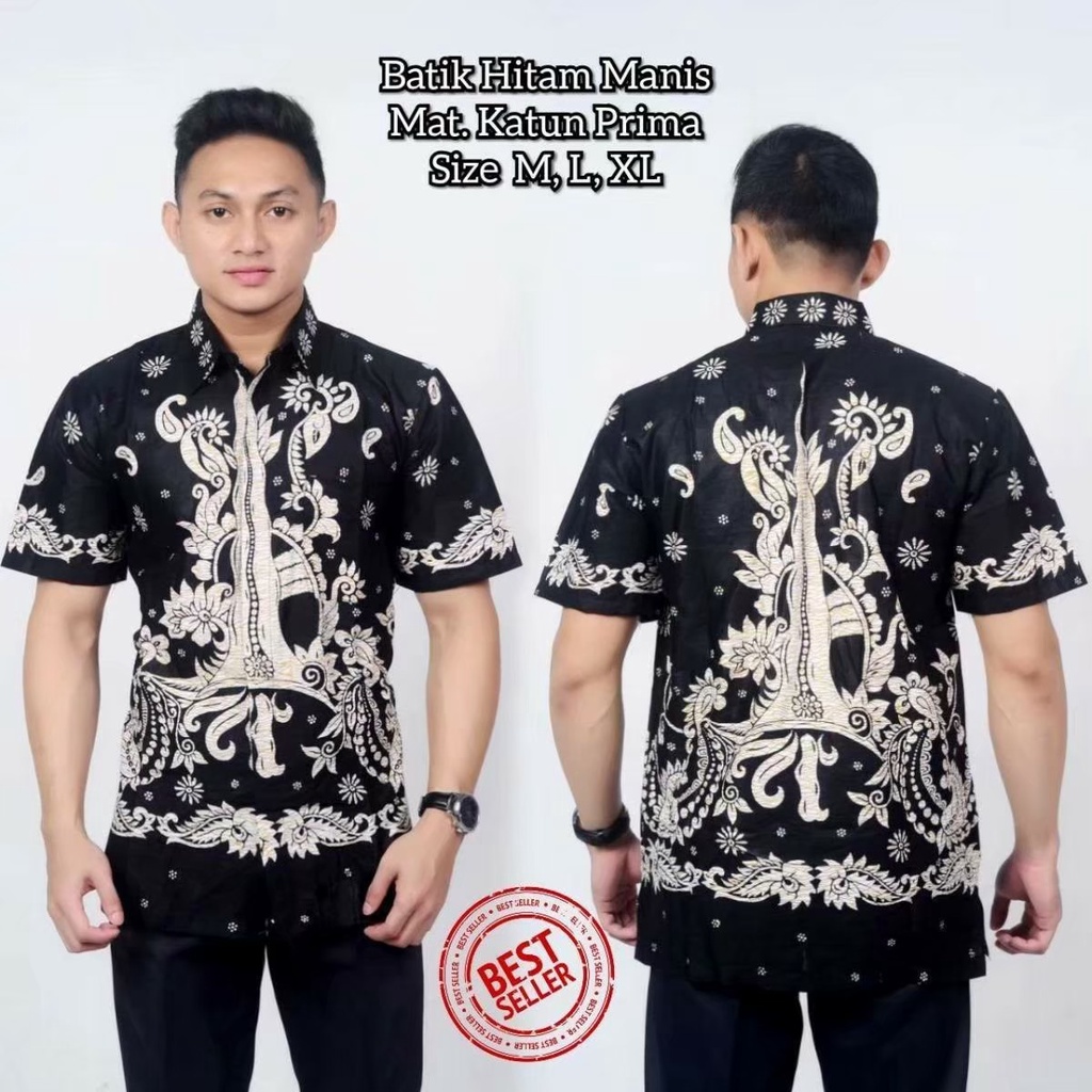 Kemeja Batik Lengan Pendek Hits l Kemeja Batik Kekinian l Kemeja Batik Kondangan Termurah