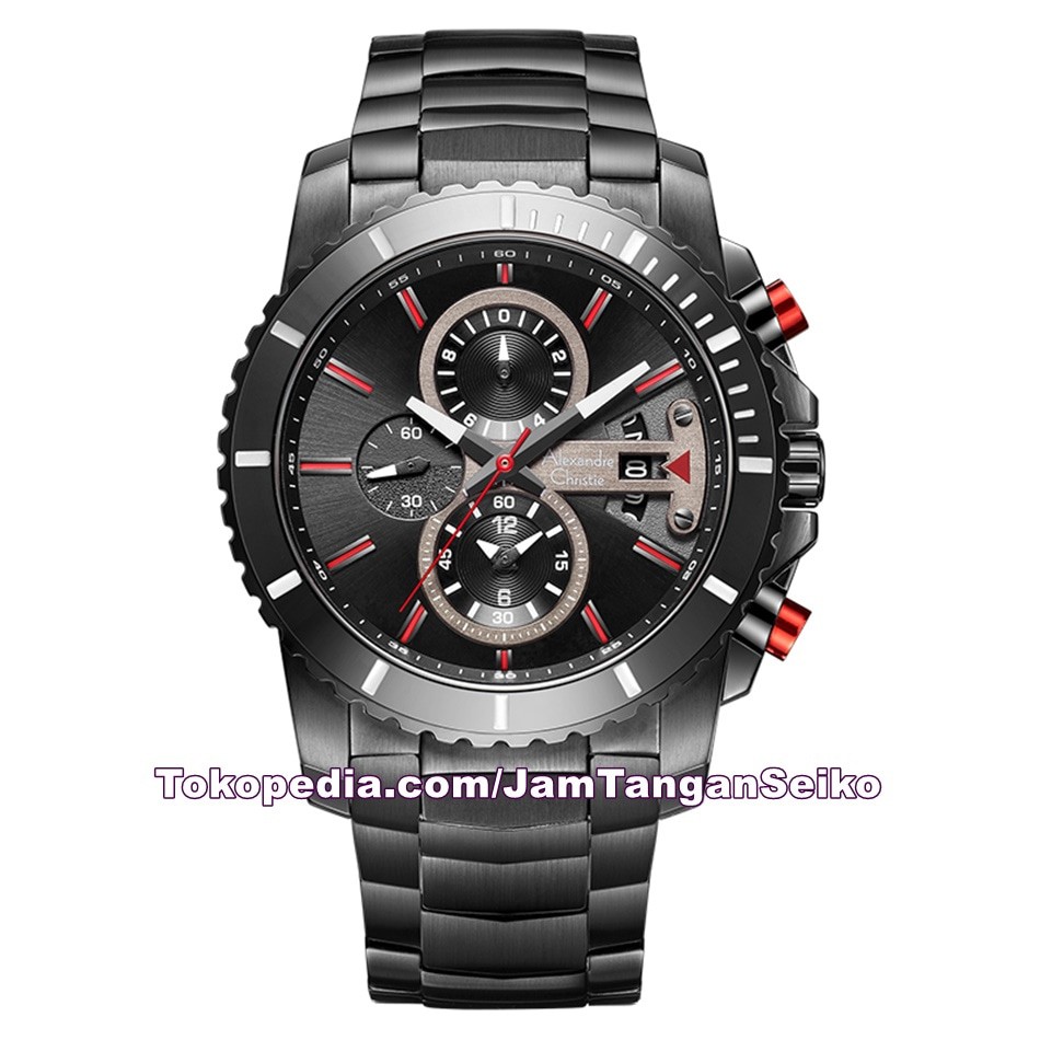 Jam Tangan Pria Alexandre Christie AC 6455 MC BIPBARE Chronograph