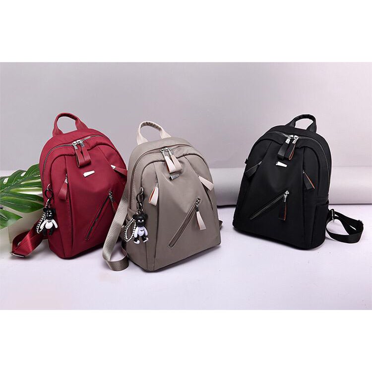 BQ 2257 RISCE TAS RANSEL NYLON IMPORT WANITA CEWEK PEREMPUAN EL 930 bth CR 7306 LT 1361 GI 1073