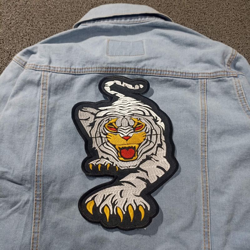 Backpatch bordir / Emblem bordir besar macan full grosir