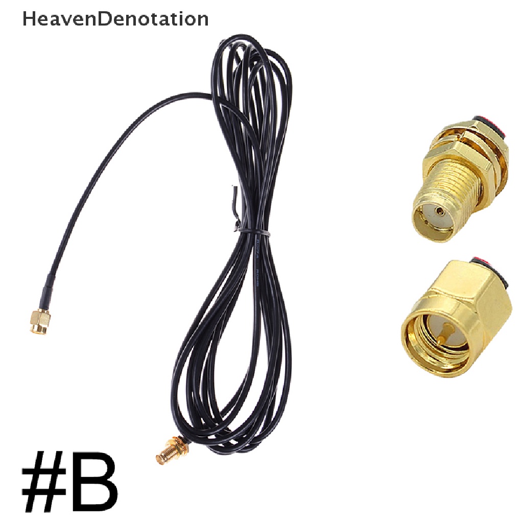 (Heavendenotation) Kabel Adapter Konektor Coaxial Sma Male Ke Female Panjang 10m