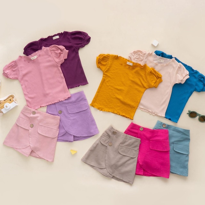 MASSIE Skort Set Anak 1-5th / Setelan Rok Anak