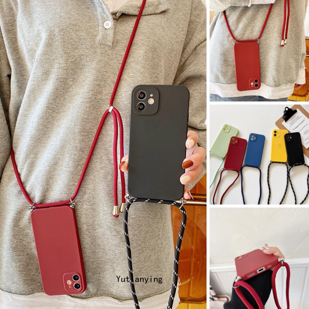 Soft Case Bahan Tpu Dengan Tali Lanyard Untuk Oppo A53 2020 A33 A52 A9 2020 A5 2020 A92 A5S A3S A11K A12 A31 A7 A12E F11 F9 A37