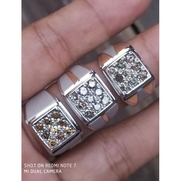 CINCIN PRIA MURAH PERAK DAN ASLI BERLIAN EROPA