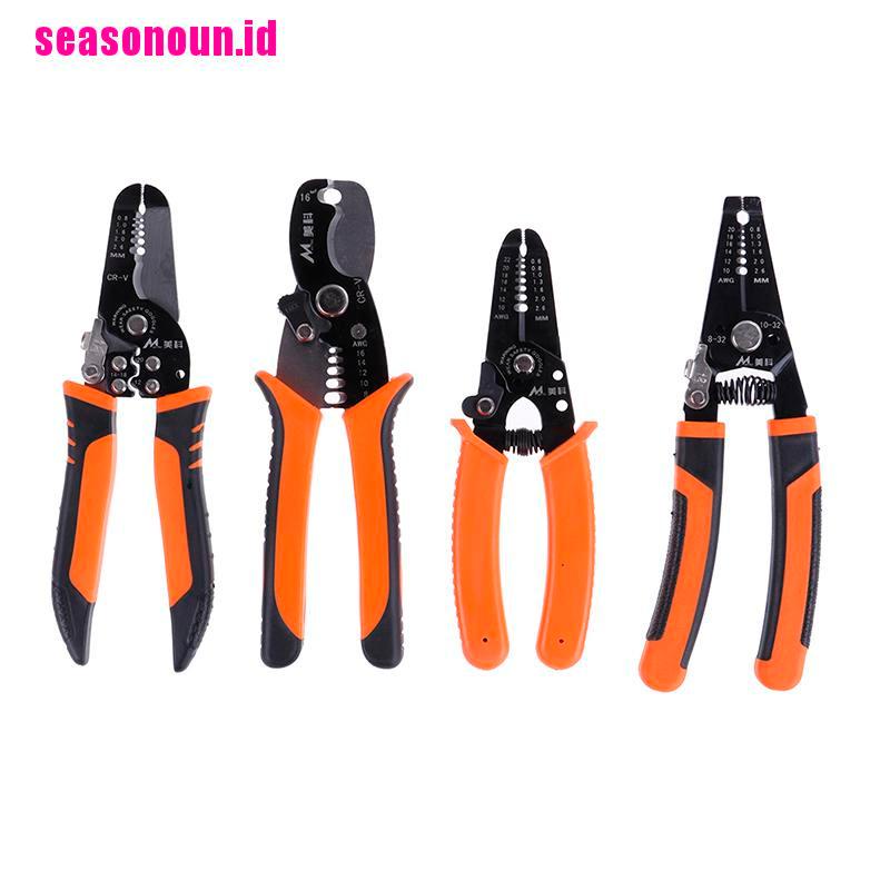 (seasonoun) Tang crimping Pemotong Kabel Otomatis