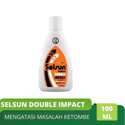 SELSUN Shampoo Conditioner Series | Sampo anti ketombe Yellow Double Impact 50 &amp; 100 ML_Cerianti