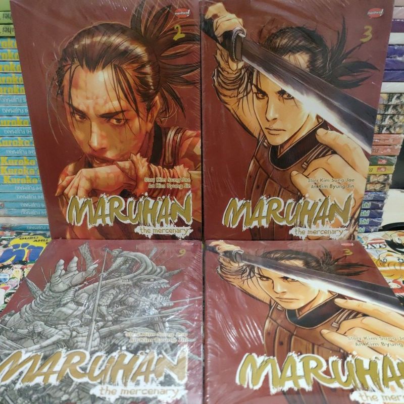 komik baru &amp; original segel - maruhan the mercenary vol 2,3,7,8,9