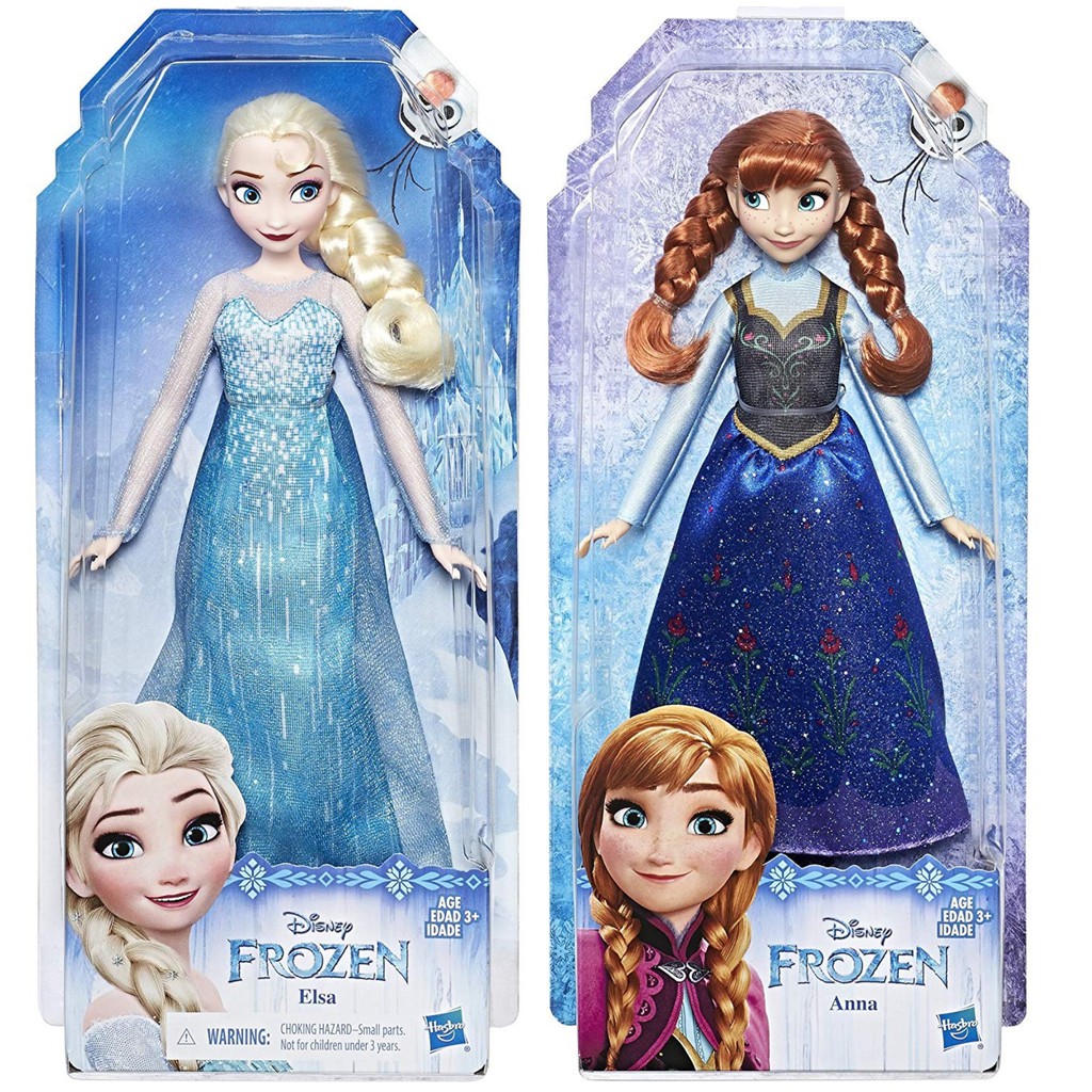 ana and elsa barbies