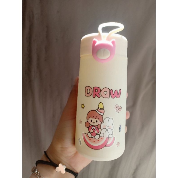 botol minum anak lucu draw 300ml