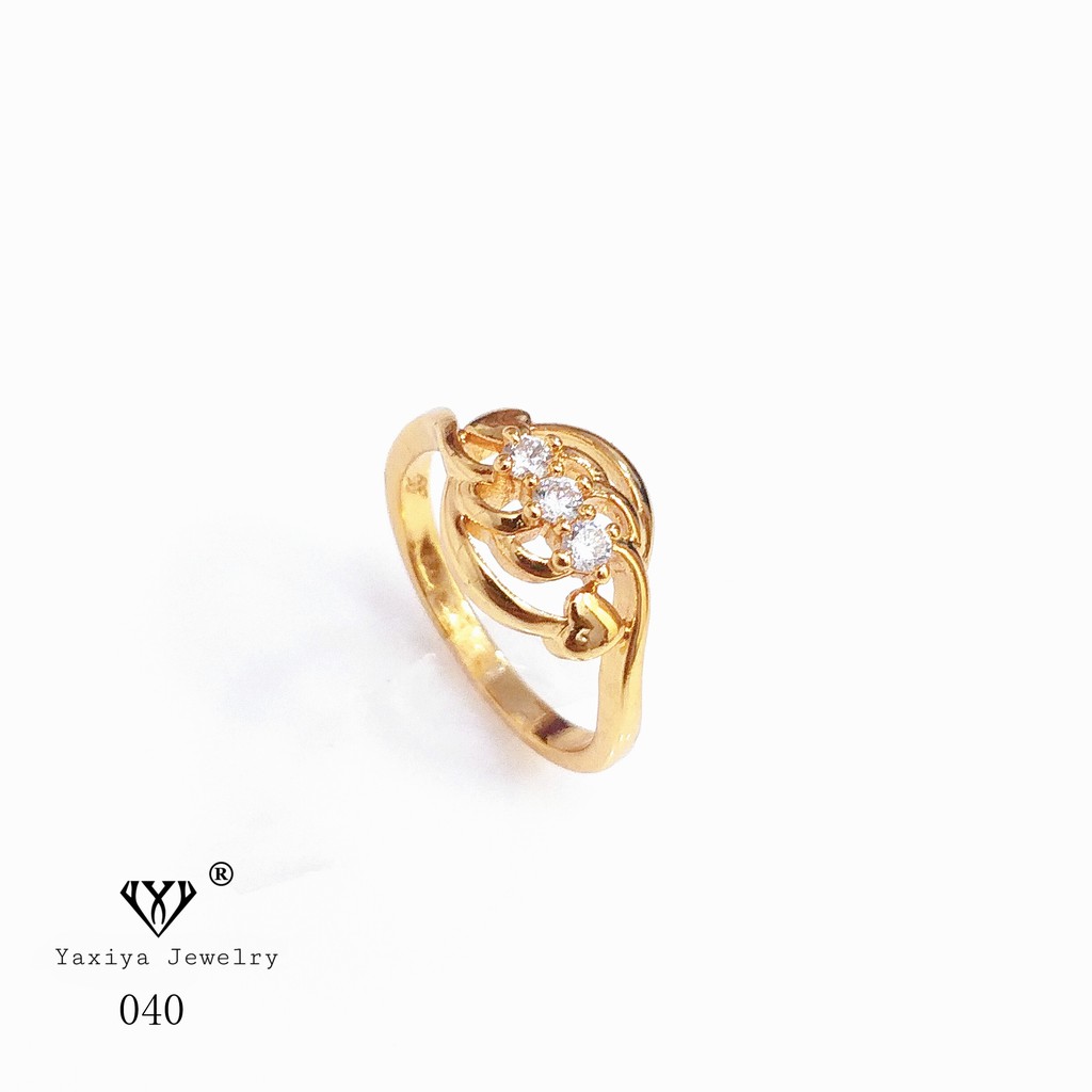 

Cincin Emas Wanita Permata Perhiasan Lapis Emas 18K Yaxiya jewelry 040