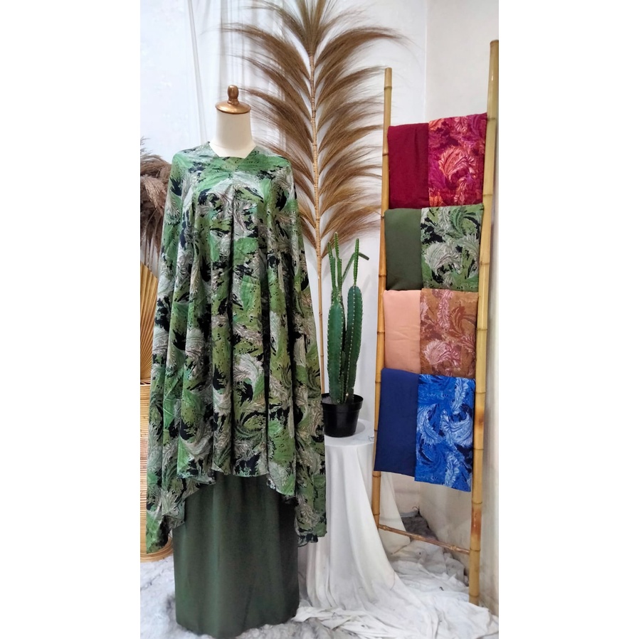 HOPYLOVY -  Mukena Wanita Dewasa Bahan Katun Rayon Motif Khanzania