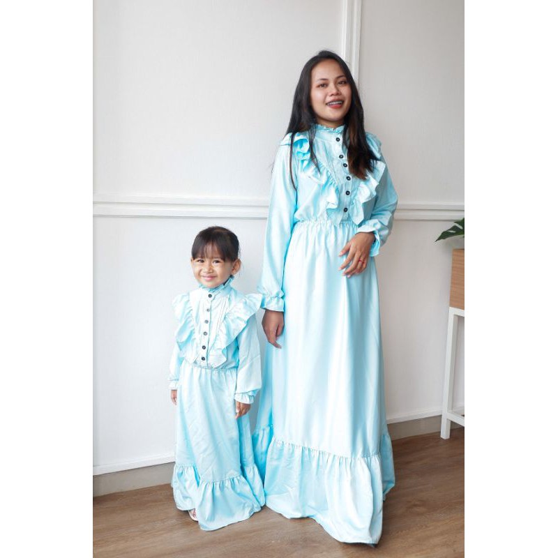 COUPLE SET ANAK DAN IBU MURAH AJA GAMIS ANAK KAFTAN DRESS KOREAN STYLE