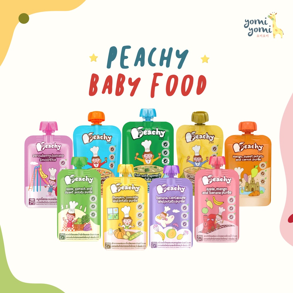 Peachy Baby Food/Bubur Bayi/Fruit Veggie Puree/Mpasi Bubur Bayi