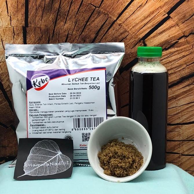 

Lychee Tea Kobe 1/2kg /serbuk teh leci/lychee tea powder/bubuk minuman