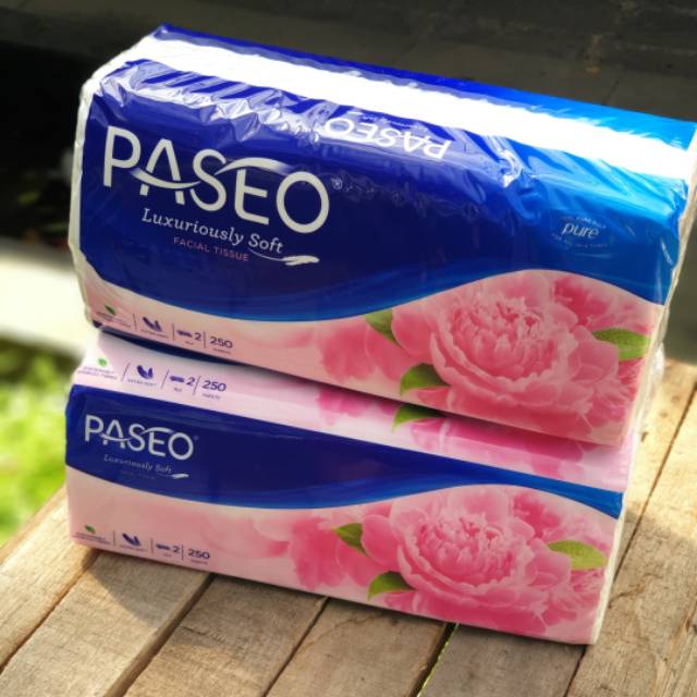 Facial Tissue Luxuriously Soft Paseo 250 Sheets 2 Ply