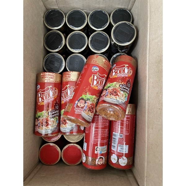 (1 botol) KOBE BonCabe / Jawara Sambal Tabur (Bon Cabe Bubuk, Jawara Jambal / Bawang Goreng)