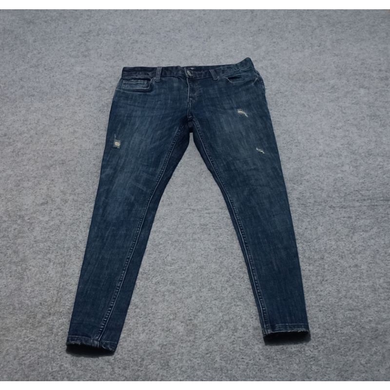 ripped jeans POLHAM Jeans/celana second original/size:30