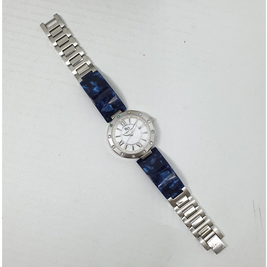 Raymond Daniel RD206 Silver Akr.Biru, Jam Tangan Wanita, Original