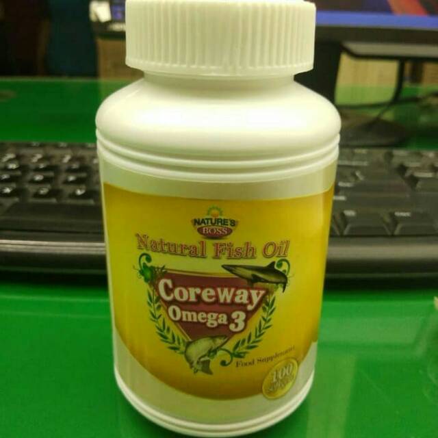 Natural Fish Oil Coreway Omega 3 Isi 100 Sofgel Indonesia