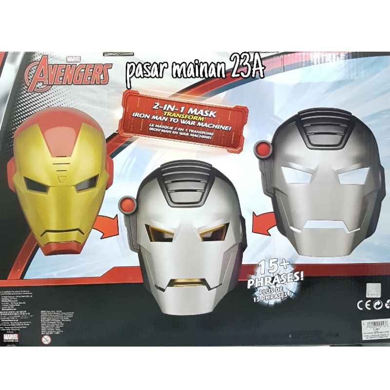 Mainan anak Iron Man 2 In 1 Maks Masque 2 EN Iron Man Disney Store Ori