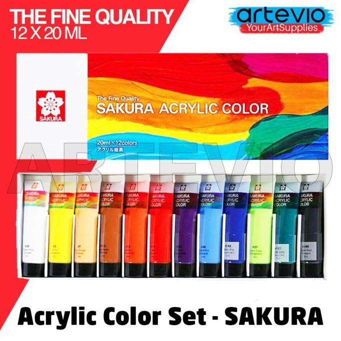 

Cat Acrylic Sakura / Sakura Acrylic Color Set 12x20 ml