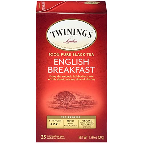 

Twinings of London Pure Black Tea English Breakfast 25 x 2 Gram