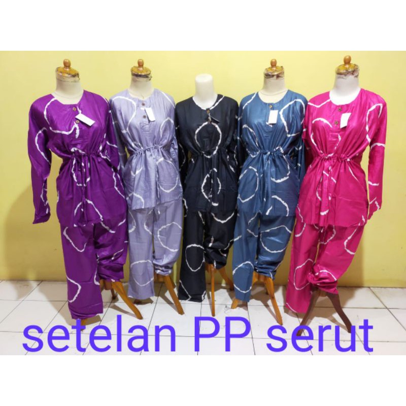 SETELAN PIYAMA/BAJU TIDUR/ ONE SET SERUT TIE DYE TIEDIE RING CIRCLE / SHIBORI LD 110