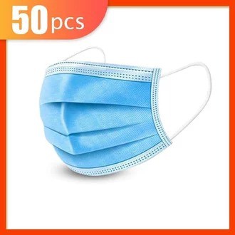 MASKER 3 PLY EARLOOP - MASKER 3 PLY ISI 50 PCS - MASKER 3 PLY DISPOSABLE PROTECTIVE MASK