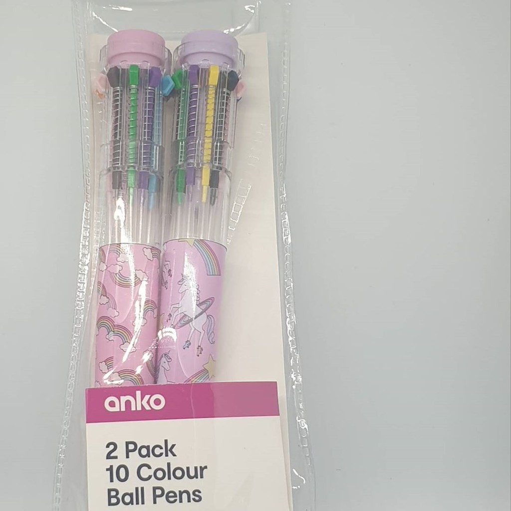 

Anko 2 Pack 10 Colour Ball Pens Girl - Pulpen