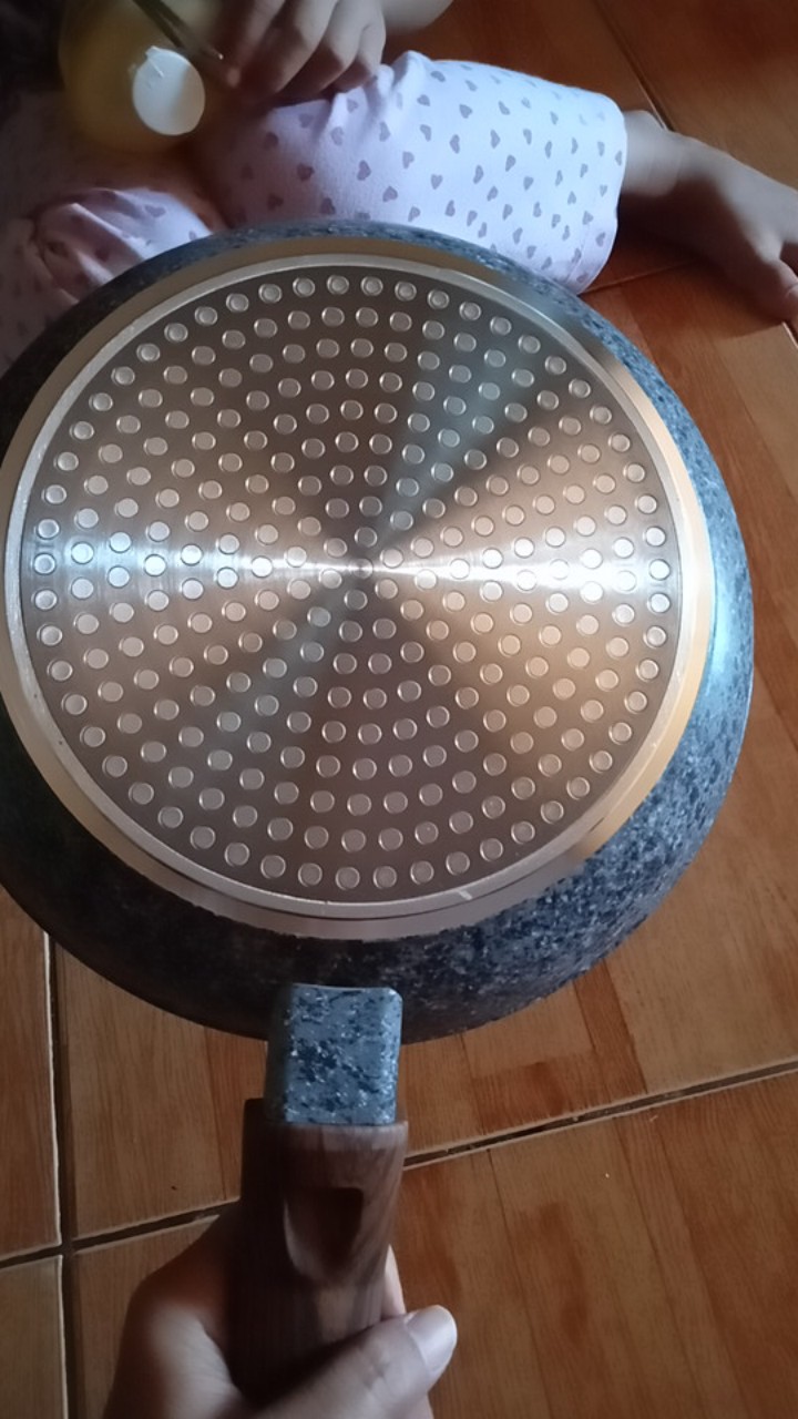 Rapa Wajan Fry Pan Teflon Anti Lengket Marble Ceramic 22/24/26/28cm Mb