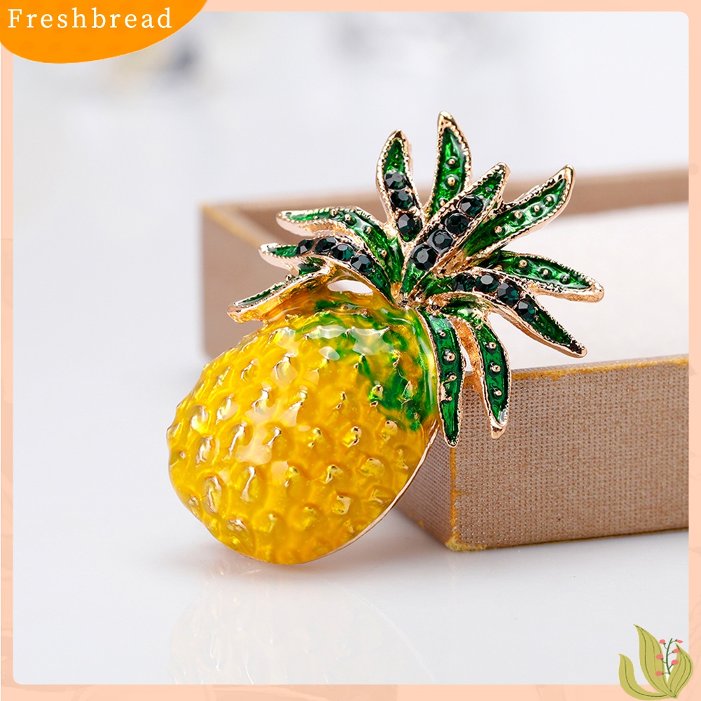 [ TERLARIS]Creative Fruit Pineapple Brooch Pin Shirt Scarf Dress Women Jewelry Decor Gift