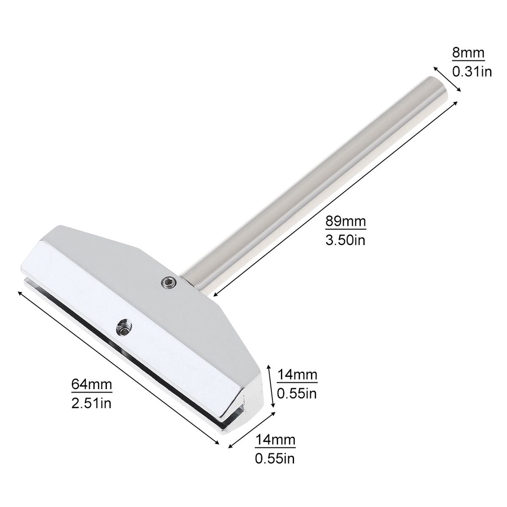 Alat Instalasi Fingerboard Fret Press Mount Dengan Insert Kuningan Untuk Gitar