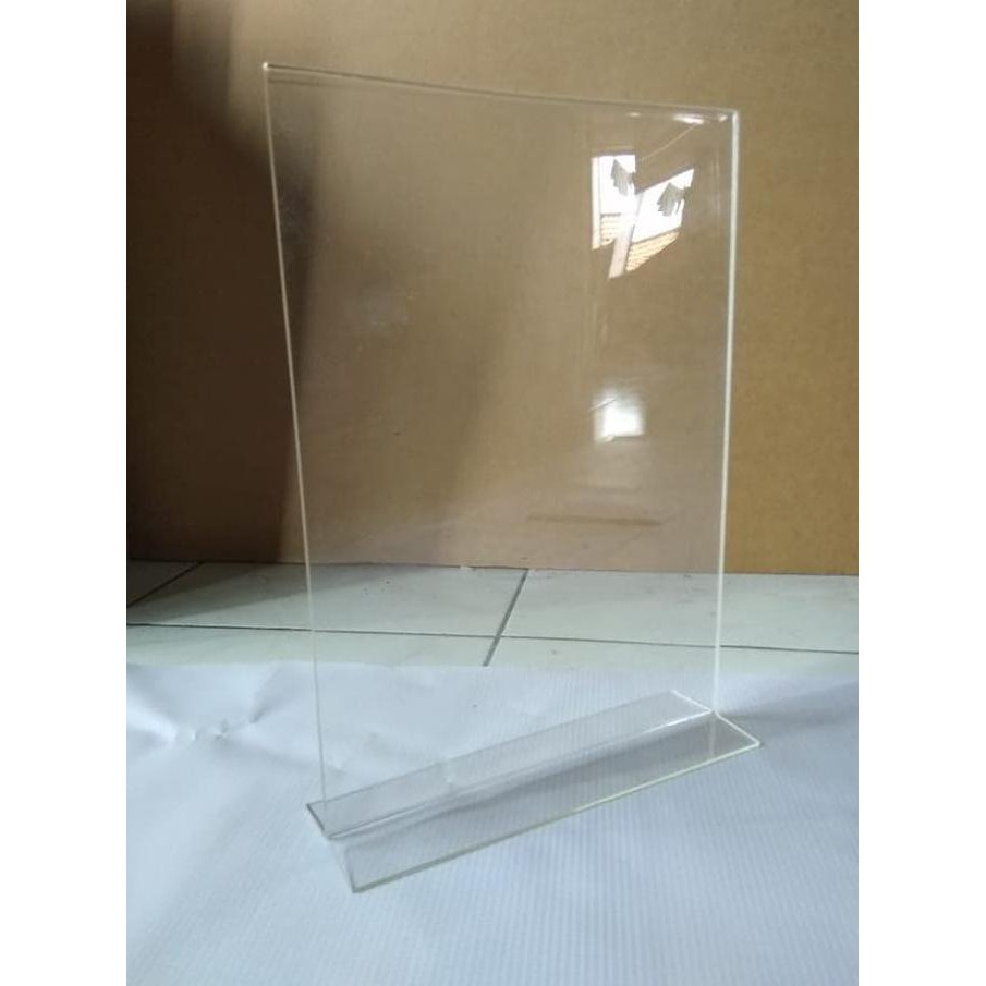 

akrilik / acrylic holder standing A5 / tempat brosur A5 HARGA TERBAIK