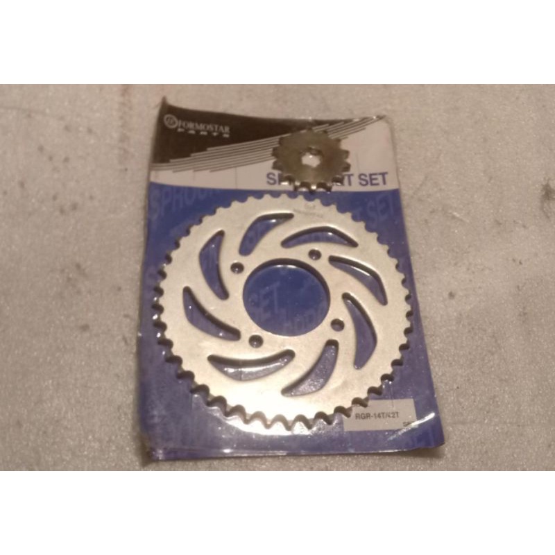 gear gir Gigi depan penggerak roda belakang set 14 t 42 mata RGR 150 formostar