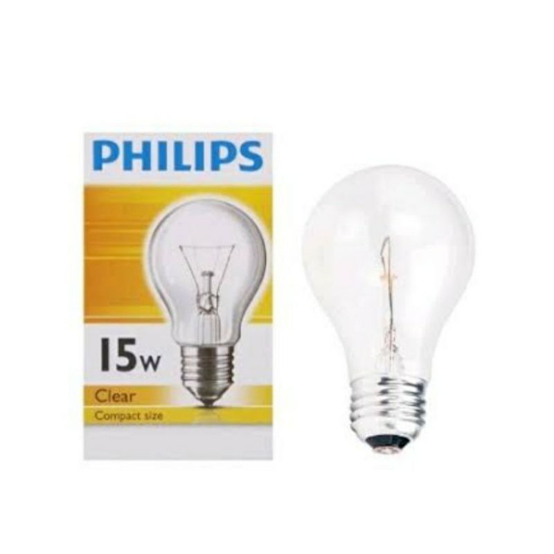 Lampu philips siawet 15w clear