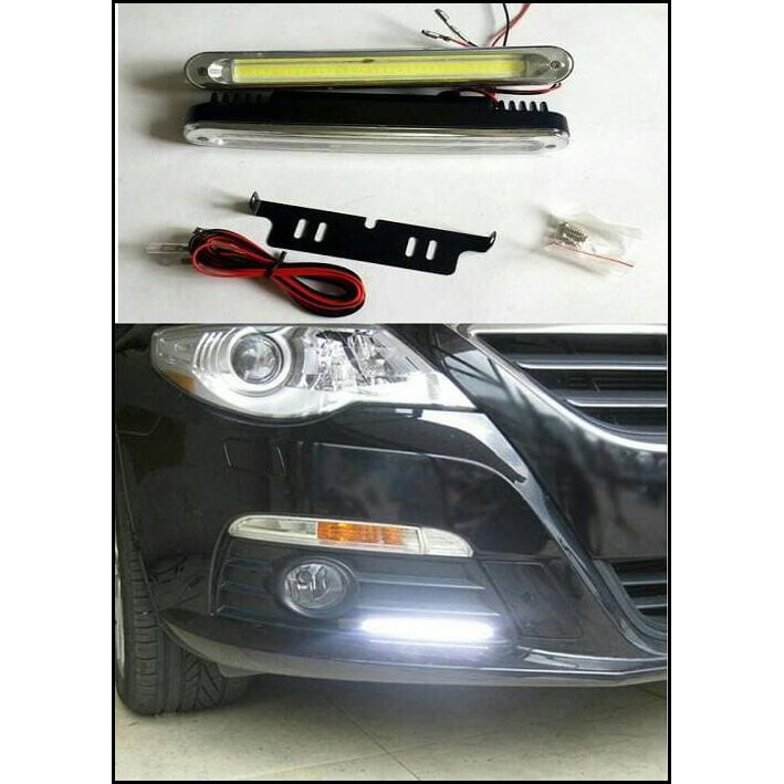 Lampu Led Drl Cob Plasma Casing Lurus