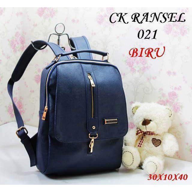 Branded Bag Ransel kulit ck import tas punggung branded tas backpack fashion wanita tas batam