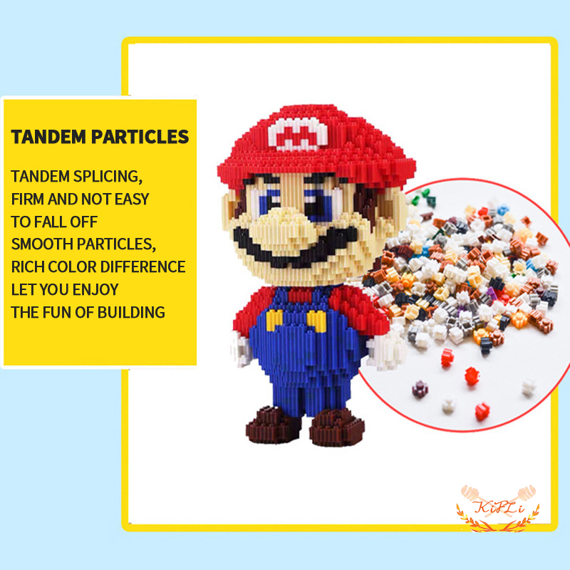 Mainan Puzzle Balok Bangunan Miniatur,Kartun Handmade Diy,Untuk Edukasi Anak