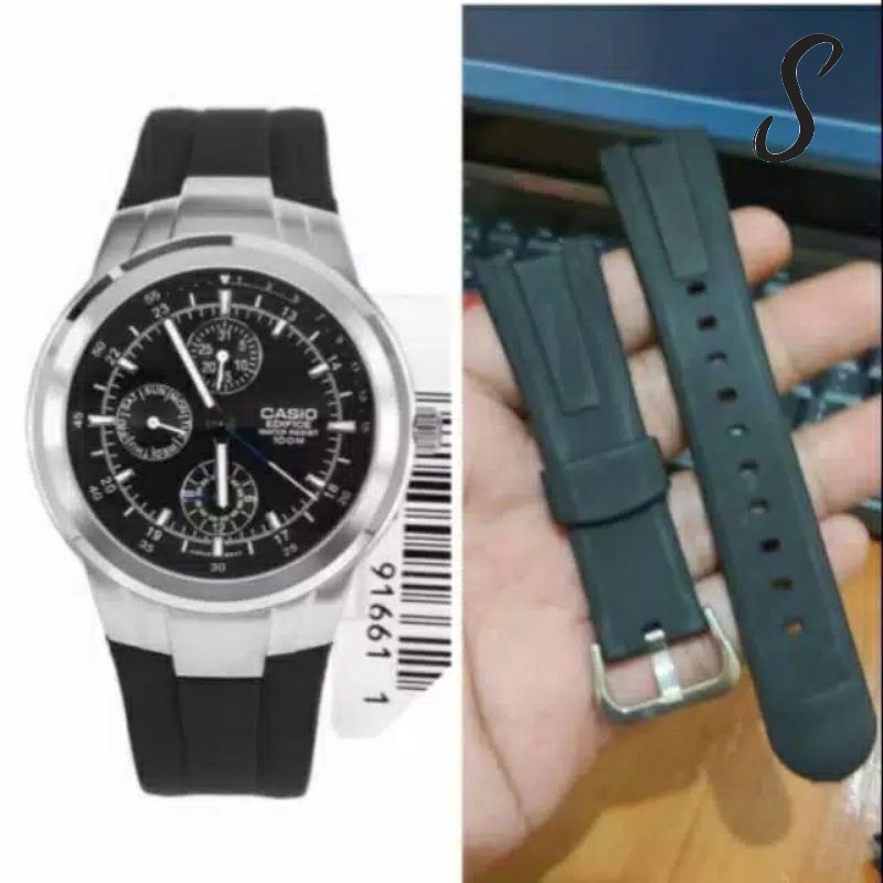 STRAP TALI JAM CASIO EDIFACE 305 EF305 EF-305 EF 305 HITAM