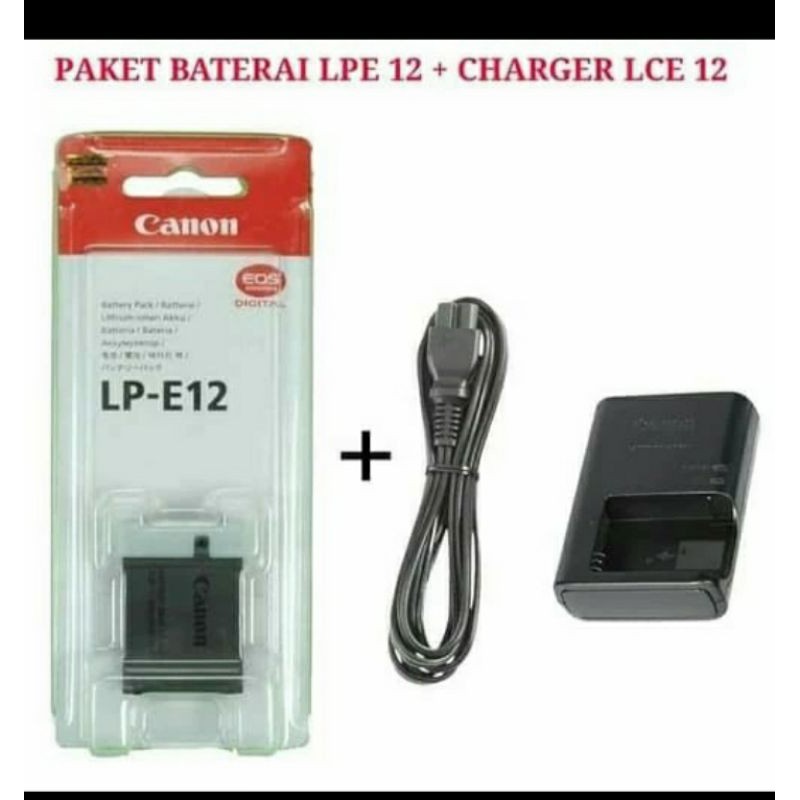 BATERAI DAN CHARGER KAMERA CANON EOS M50 M200 100D kiss x7